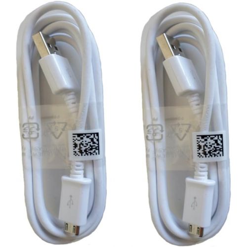 삼성 Samsung Micro USB Charging Data Cable for Galaxy S3/S4/Note 2, 2 Pack - Non-Retail Packaging - White