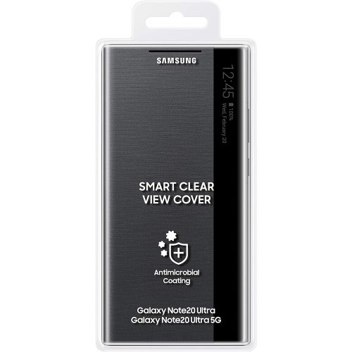 삼성 SAMSUNG Galaxy Note 20 Ultra? Case, S-View Flip Cover - Black (US Version ) (EF-ZN985CBEGUS)