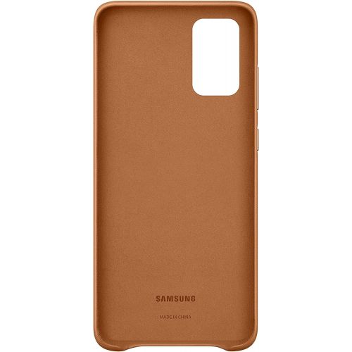 삼성 Samsung Galaxy S20+ Plus Case, Leather Back Cover - Brown (US Version with Warranty), Model:EF-VG985LAEGUS