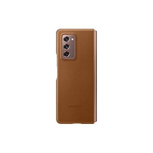 삼성 Samsung Galaxy Z Fold 2 5G Leather Case , Brown (US Version)