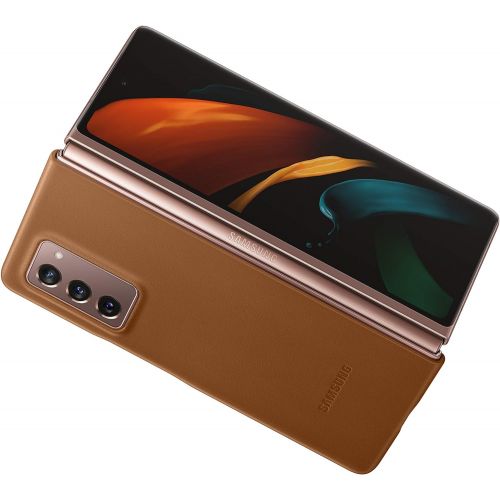삼성 Samsung Galaxy Z Fold 2 5G Leather Case , Brown (US Version)