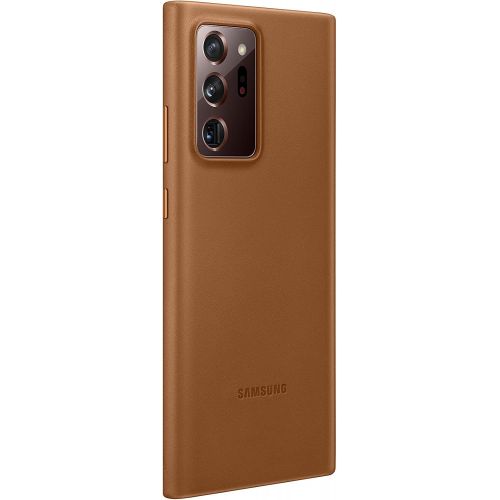 삼성 Samsung Official Galaxy Note 20 Series Leather Back Cover (Black, Note 20 Ultra)