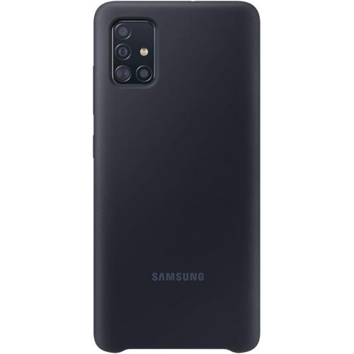 삼성 Samsung Original Galaxy A51 Soft Touch Silicone Cover/Mobile Phone Case - Black