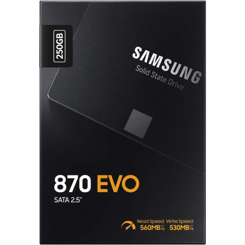 삼성 Samsung SSD 870 EVO, 250 GB, Form Factor 2.5”, Intelligent Turbo Write, Magician 6 Software, Black