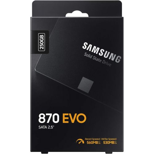 삼성 Samsung SSD 870 EVO, 250 GB, Form Factor 2.5”, Intelligent Turbo Write, Magician 6 Software, Black