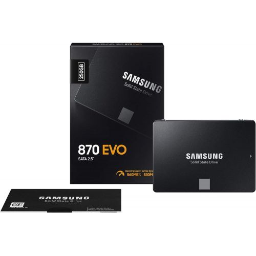 삼성 Samsung SSD 870 EVO, 250 GB, Form Factor 2.5”, Intelligent Turbo Write, Magician 6 Software, Black