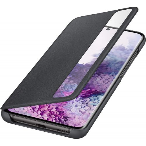 삼성 Samsung Original Galaxy S20 S20 5G Clear View Cover/Mobile Phone Case - Black - 6.2 inches