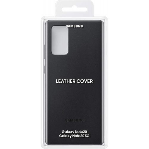 삼성 Samsung Galaxy Note 20? Case,Leather Back Cover - Black (US Version ) (EF-VN980LBEGUS)