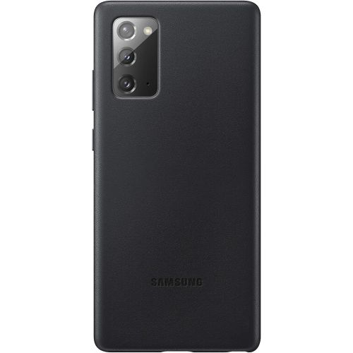 삼성 Samsung Galaxy Note 20? Case,Leather Back Cover - Black (US Version ) (EF-VN980LBEGUS)
