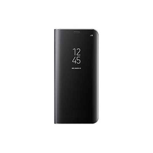 삼성 Samsung EF-ZG955CBEGUS Galaxy S8+ S-View Flip Cover with kickstand, Black