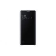 SAMSUNG Original Galaxy S10 Protective Clear View Folio Cover Case - Black
