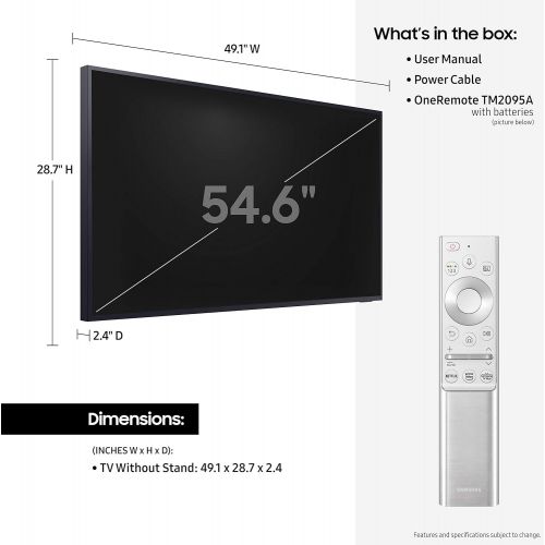 삼성 Samsung QN55LST7TA The Terrace 55 Outdoor-Optimized QLED 4K UHD Smart TV with a Samsung WMN-4070TT Full Motion Terrace Wall Mount for 55 TV (2020)