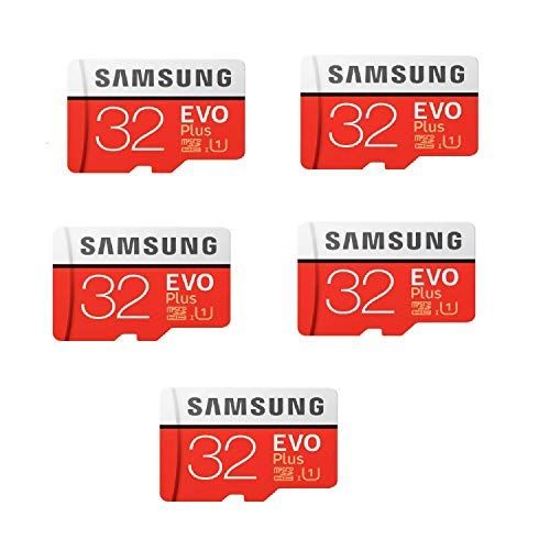 삼성 SAMSUNG 32GB Evo Plus Class 10 Micro SDHC with Adapter 80MB/S (MB-MC32GA) Pack of 5