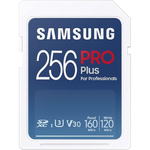 삼성 SAMSUNG PRO Plus SDXC Full Size SD Card 256GB (MB SD256H), MB-SD256H/AM