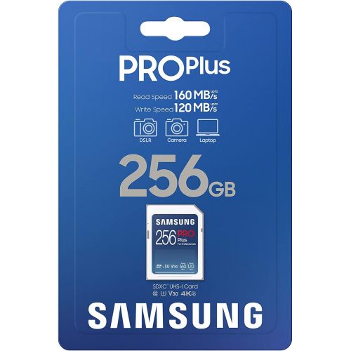 삼성 SAMSUNG PRO Plus SDXC Full Size SD Card 256GB (MB SD256H), MB-SD256H/AM