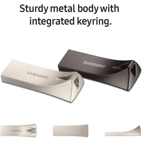 삼성 Samsung BAR Plus 256GB - 400MB/s USB 3.1 Flash Drive Titan Gray (MUF-256BE4/AM)