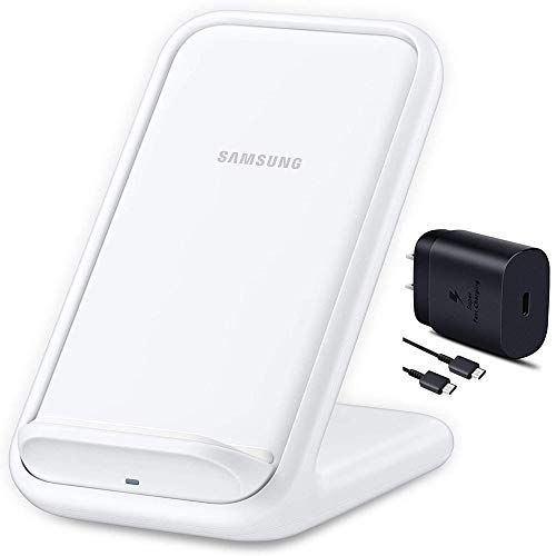 삼성 Samsung Official 15W 2019 Fast Charge 2.0 Wireless Charger Stand (White)