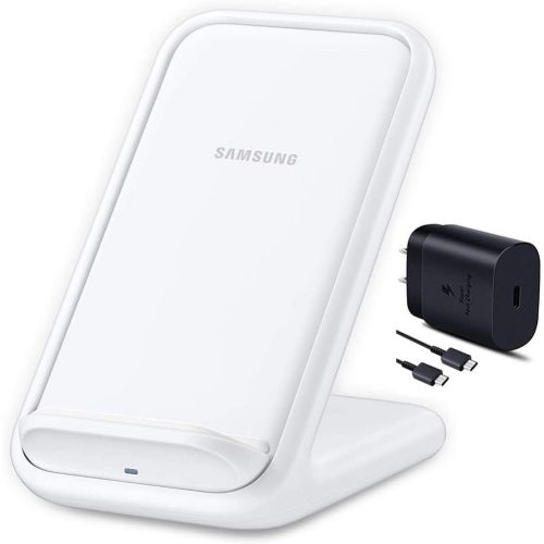 삼성 Samsung Official 15W 2019 Fast Charge 2.0 Wireless Charger Stand (White)