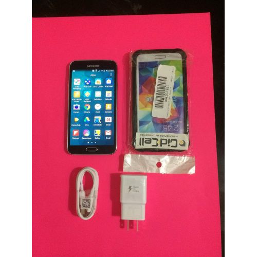 삼성 Samsung Galaxy S5 G900A 16GB Factory Unlocked Cellphone, Retail Packaging - Black