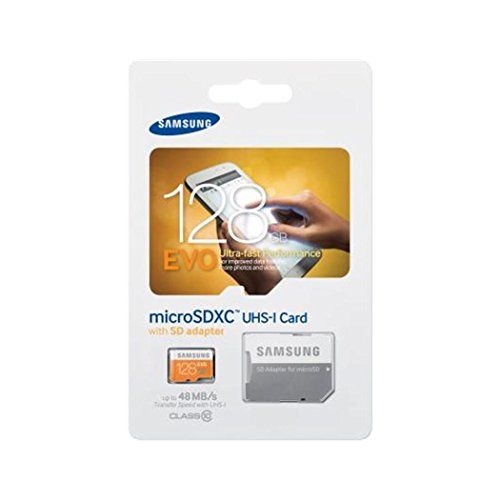 삼성 Samsung 128GB EVO Class 10 Micro SDXC Card with Adapter up to 48MB/s (MB-MP128DA/EU)