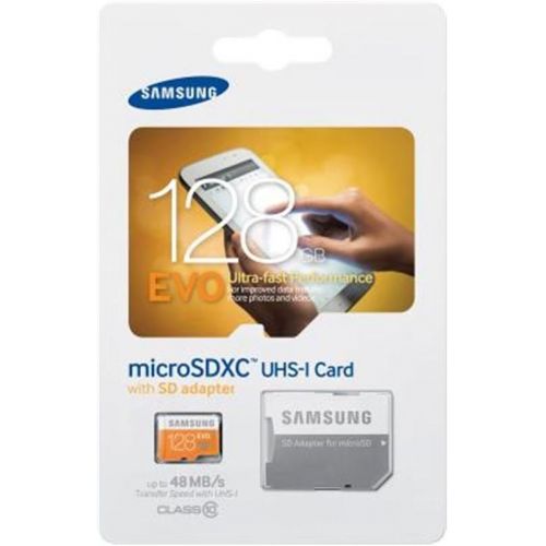 삼성 Samsung 128GB EVO Class 10 Micro SDXC Card with Adapter up to 48MB/s (MB-MP128DA/EU)