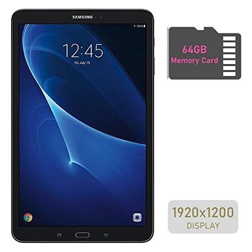 삼성 Samsung Galaxy Tab A 10.1’’ Touchscreen (1920x1200) Wi-Fi Tablet, Octa-Core 1.6GHz Processor, 2GB RAM, 16GB Memory, Dual Cameras, Bluetooth, 64GB MicroSD Card, Android OS