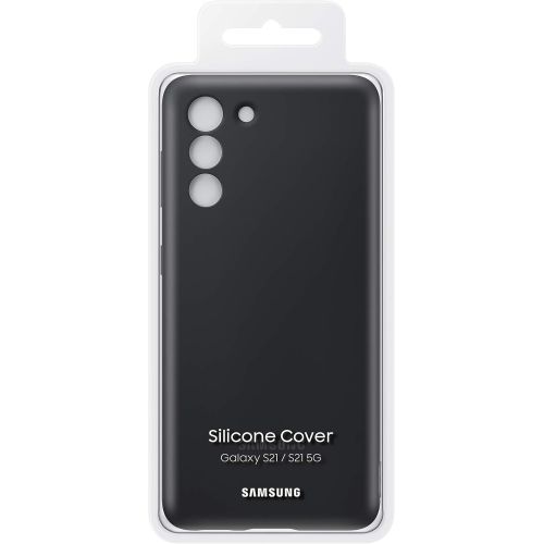 삼성 Samsung Galaxy S21 Official Silicone Cover (Black, S21)