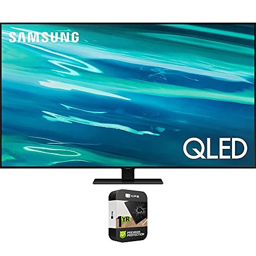 삼성 Samsung QN85Q80AA 85 Inch QLED 4K Smart TV (2021) Bundle with Premium 1 YR CPS Enhanced Protection Pack