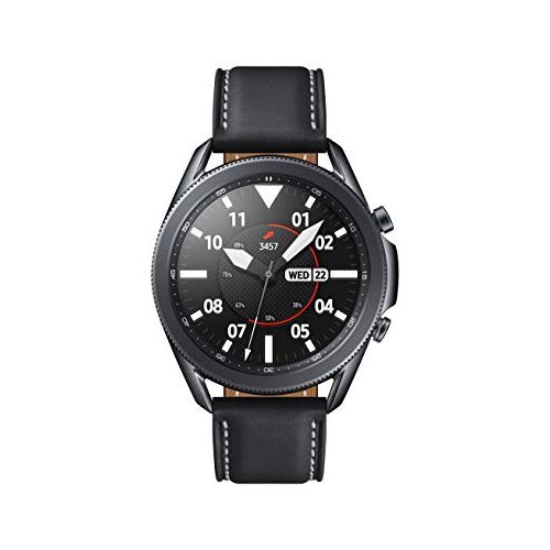 삼성 SAMSUNG Galaxy Watch 3 (45mm, GPS, Bluetooth) Smart Watch with Advanced Health Monitoring, Fitness Tracking, and Long lasting Battery - Mystic Black (US Version)