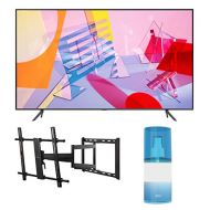 Samsung QN75Q60TA 75 Ultra High Definition 4K Quantum HDR Smart QLED TV with a Walts TV Large/Extra Large Full Motion Mount for 43-90 Compatible TVs and Walts HDTV Screen Cleaner K