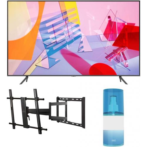 삼성 Samsung QN75Q60TA 75 Ultra High Definition 4K Quantum HDR Smart QLED TV with a Walts TV Large/Extra Large Full Motion Mount for 43-90 Compatible TVs and Walts HDTV Screen Cleaner K