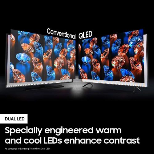 삼성 Samsung QN75Q60TA 75 Ultra High Definition 4K Quantum HDR Smart QLED TV with a Walts TV Large/Extra Large Full Motion Mount for 43-90 Compatible TVs and Walts HDTV Screen Cleaner K