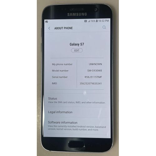 삼성 Samsung Galaxy S7 G930 GSM Unlocked Smartphone Black Onyx