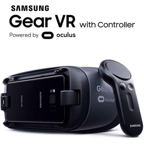 삼성 Samsung Gear VR w/Controller 2017/2018 SM-R325 Note9 Ready, for Galaxy Note8, Note5, S9, S8, S7, S6 (International Version)