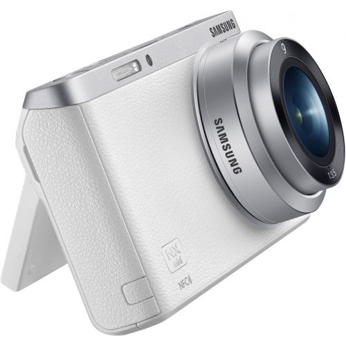 삼성 Samsung Electronics NX Mini EV-NXF1ZZB1HUS Wireless Smart 20.5MP Compact System Camera with 2.96-Inch LCD and 9mm f3.5 ED (White)