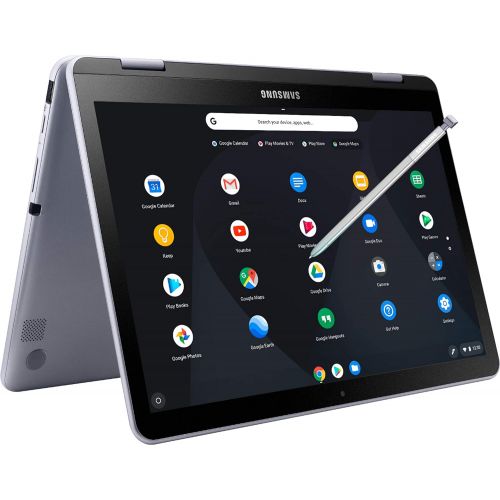삼성 Samsung 12.2’’ 2-in-1 Chromebook Touchscreen FHD (1920x1200) Laptop/Tablet, Intel Celeron 3965Y Processor, 4GB RAM, 64GB Memory, WiFi, Bluetooth, Webcam, Google Chrome OS w/ Digita