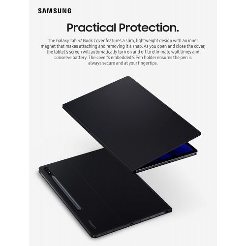 삼성 Samsung Electronics Galaxy Tab S7 Book Cover (Mystic Black)