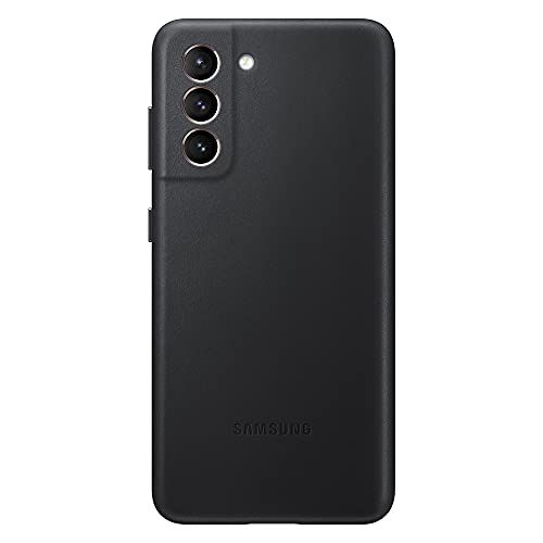 삼성 Samsung Galaxy S21 Official Leather Back Cover (Black, S21)