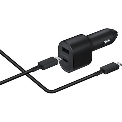 삼성 SAMSUNG Super Fast Dual Car Charger (45W+15W) Two Ports EP-L5300 Black