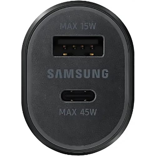 삼성 SAMSUNG Super Fast Dual Car Charger (45W+15W) Two Ports EP-L5300 Black