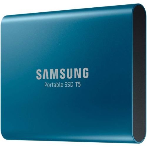 삼성 Samsung T5 500GB USB 3.1 Pocket Size Portable External SSD (Blue)