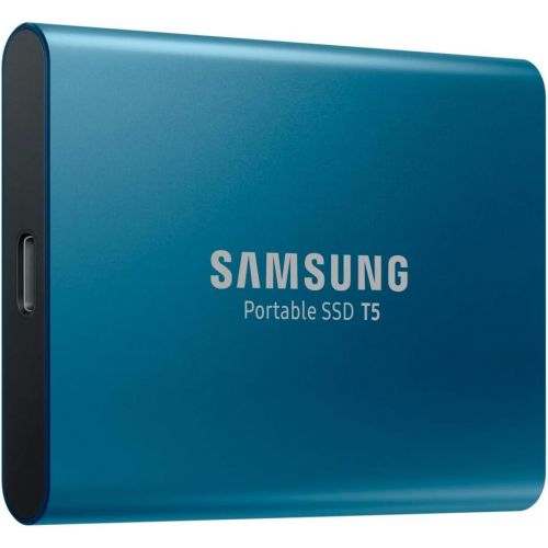 삼성 Samsung T5 500GB USB 3.1 Pocket Size Portable External SSD (Blue)