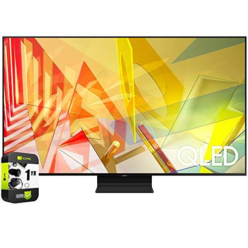 삼성 Samsung QN65Q90TAFXZA 65 inch Q90T QLED 4K UHD HDR Smart TV 2020 Model Bundle with CPS Enhanced Protection Pack