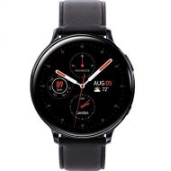 Samsung Original Galaxy Watch Active2 w/; auto Workout Tracking, and pace Coaching Enhanced Sleep Tracking Analysis Stainless Steel CASE and Leather Band (International Model) (Bla