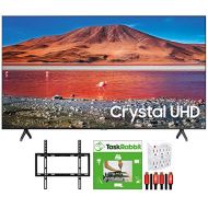 SAMSUNG UN65TU7000 65-inch 4K Ultra HD Smart LED TV (2020 Model) 360 Design Bundle with TaskRabbit Installation Services + Deco Gear Wall Mount + HDMI Cables + Surge Adapter