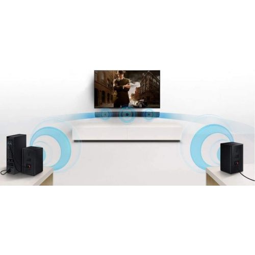 삼성 Samsung HW-Q60T 5.1ch Soundbar with 3D Surround Sound and Acoustic Beam (2020) with Samsung SWA-8500S 2.0 Speaker System