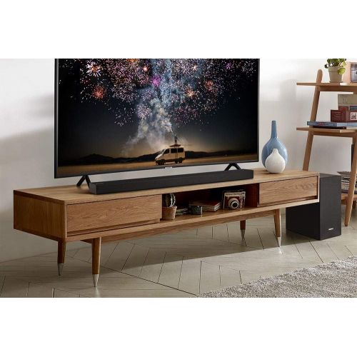 삼성 Samsung 2.1 Soundbar HW-R450 with Wireless Subwoofer, Bluetooth Compatible, Smart Sound Mode, Game Mode, 200-Watts