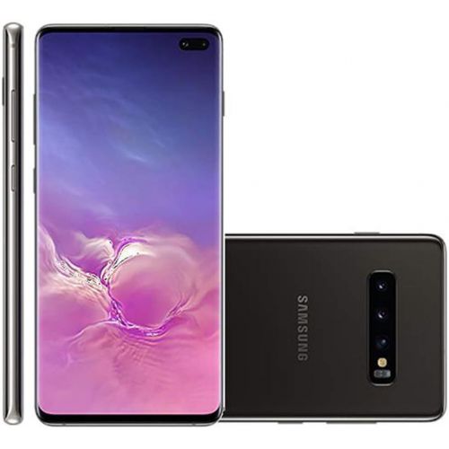 삼성 Samsung Galaxy S10+ Plus 128GB+8GB RAM SM-G975F/DS Dual Sim 6.4 LTE Factory Unlocked Smartphone International Model, No Warranty (Prism Black)