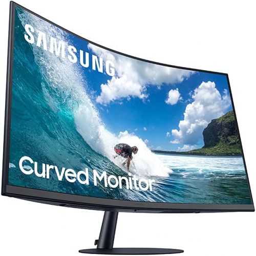 삼성 SAMSUNG 32-inch T55 Series - 1000R Curved Monitor: 75Hz, 4ms, 1080p (LC32T550FDNXZA)