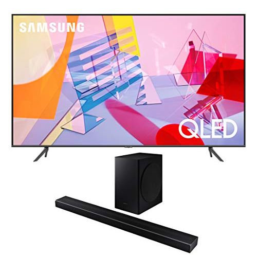 삼성 Samsung QN75Q60TA 75 Ultra High Definition 4K Quantum HDR Smart QLED TV with a Samsung HW-Q60T Wireless 5.1 Channel Soundbar and Bluetooth Subwoofer (2020)